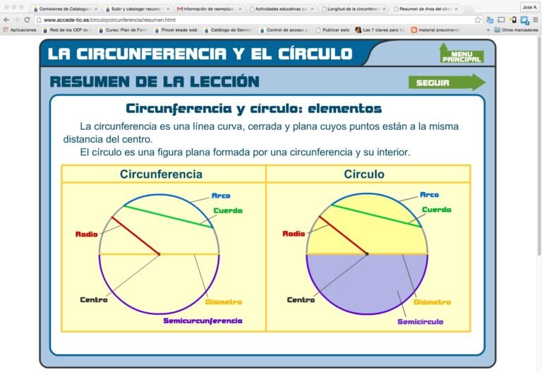 actividades educativas con circulos y circunferencias
