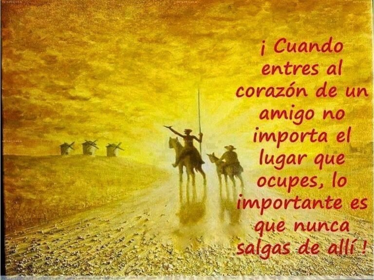 amistad entre don quijote y sancho panza