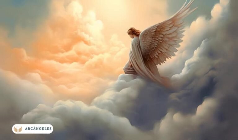 arcangel chamuel rodeado de luz y amor