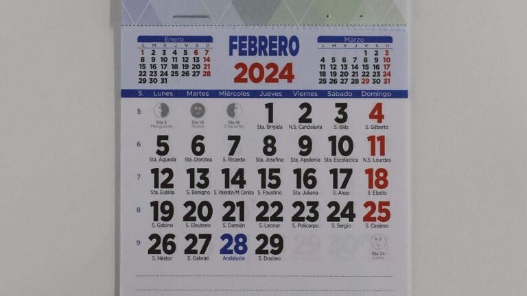 Cuándo fue el último año bisiesto y cuándo será el próximo 23 calendario con anos bisiestos destacados