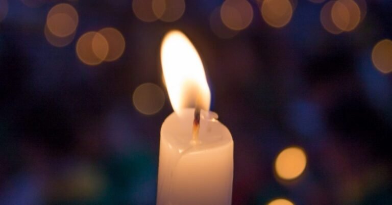 candles lit for souls in purgatory