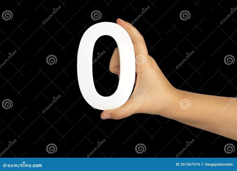 cero sobre fondo blanco o negro