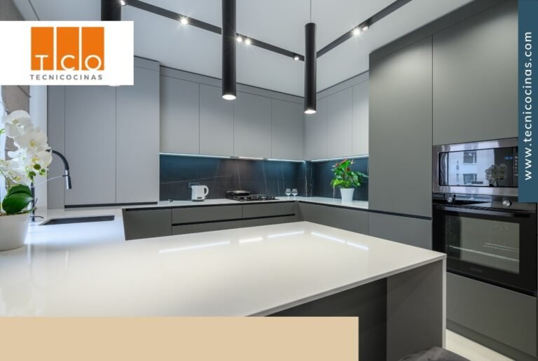 cocina moderna sin manijas elegante