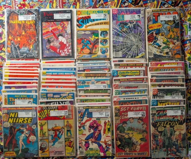 comics de zombies en un estante