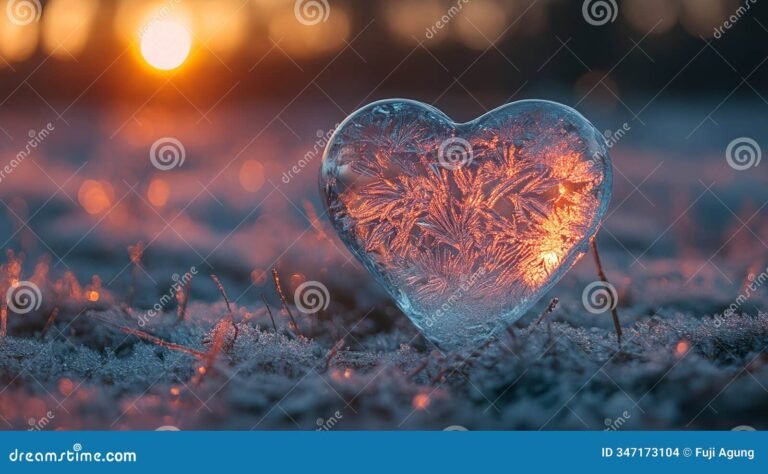 corazones entrelazados en un paisaje sereno 3