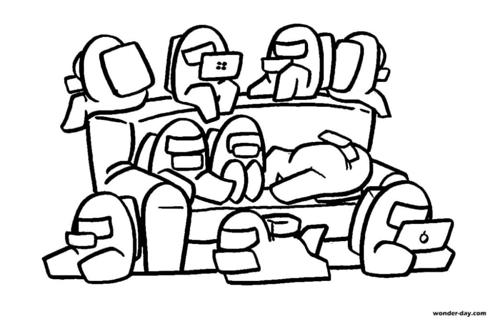 Dónde encontrar dibujos de Among Us para colorear gratis
