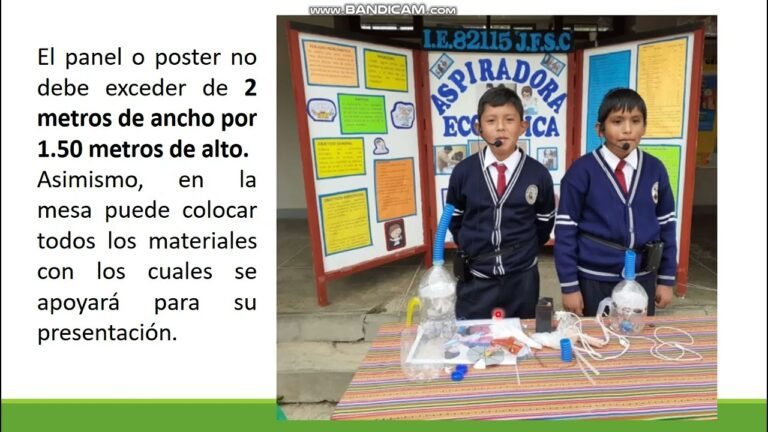esquema de un stand de feria de ciencias