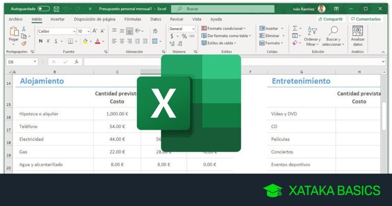 hoja de calculo de excel abierta y vacia