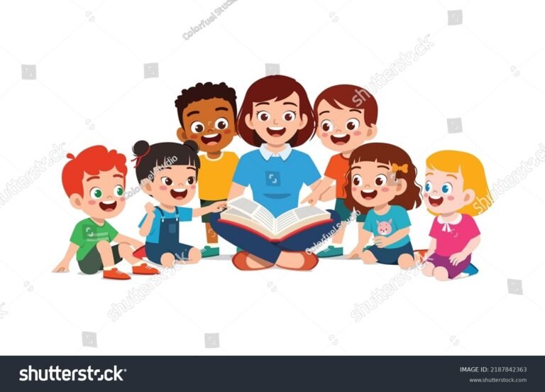 ilustracion de un nino escuchando cuentos