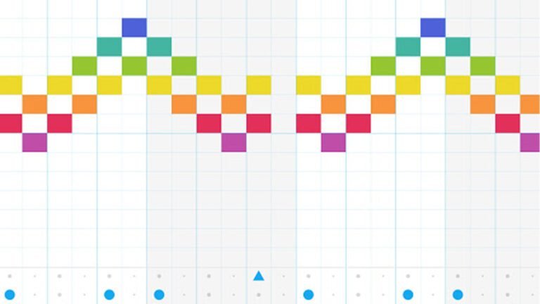 interfaz colorida de chrome music lab