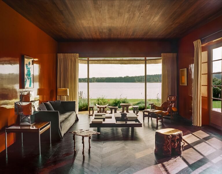 interior acogedor de una casa de retiro