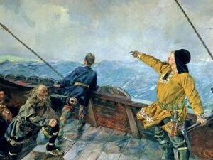 leif erikson explorador vikingo en paisajes