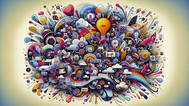 logo creativo con elementos de inteligencia artificial