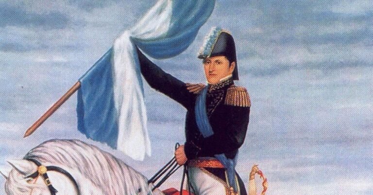 manuel belgrano en uniforme militar del siglo xix