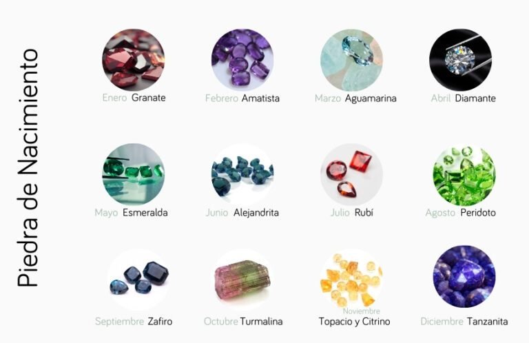 numeros en piedras de colores vibrantes