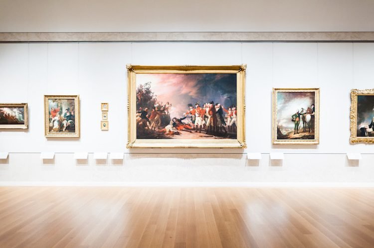 obras de arte famosas en un museo virtual