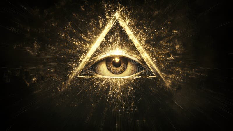 ojo de la providencia en un fondo oscuro