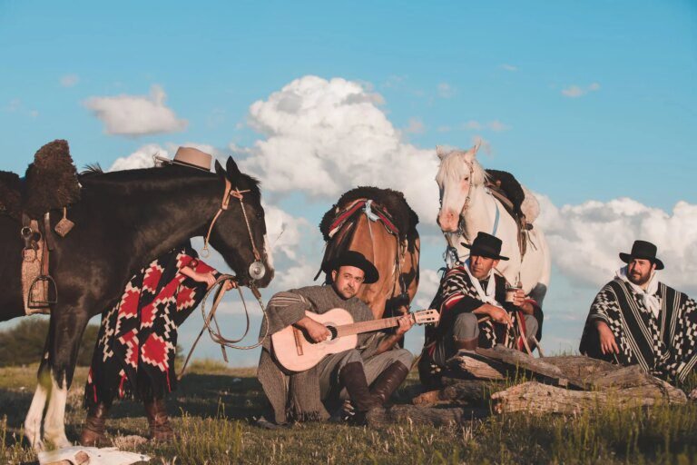 paisaje de los pampas argentinos con tradiciones