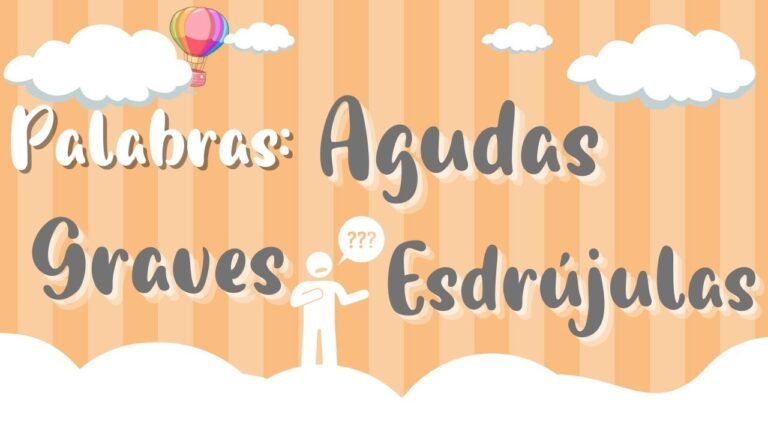 palabras graves en un fondo educativo