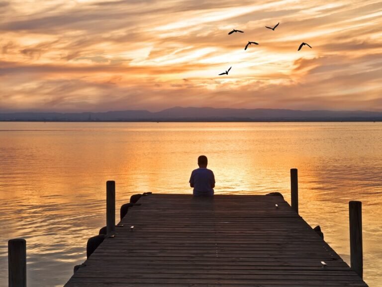 persona contemplando un horizonte amplio