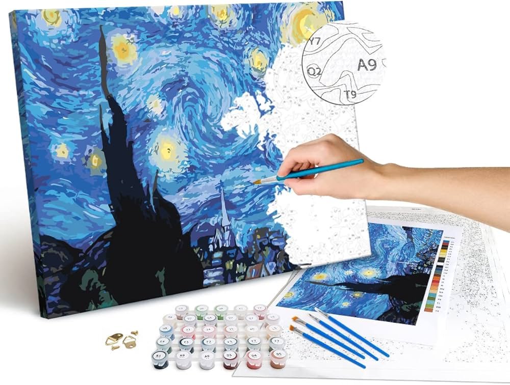 Cómo puedo pintar La Noche Estrellada de Van Gogh de forma fácil 6 Cómo puedo pintar La Noche Estrellada de Van Gogh de forma fácil