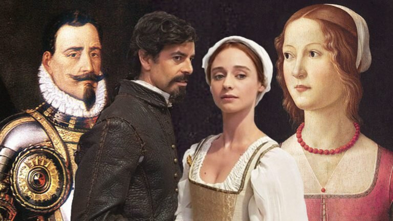 retrato de personajes de epoca en serie