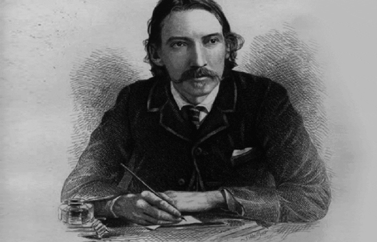 retrato de robert louis stevenson