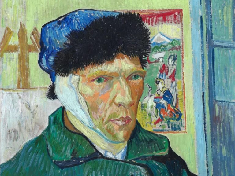 retrato de van gogh con oreja vendada