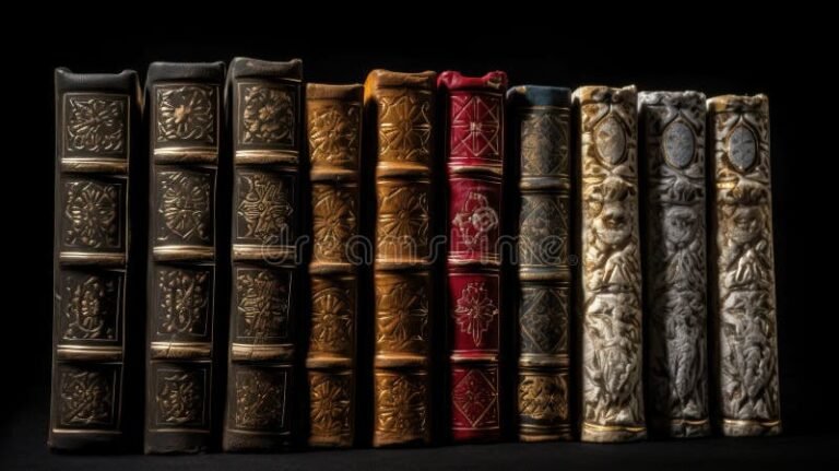 runas sobre un fondo de libros escolares