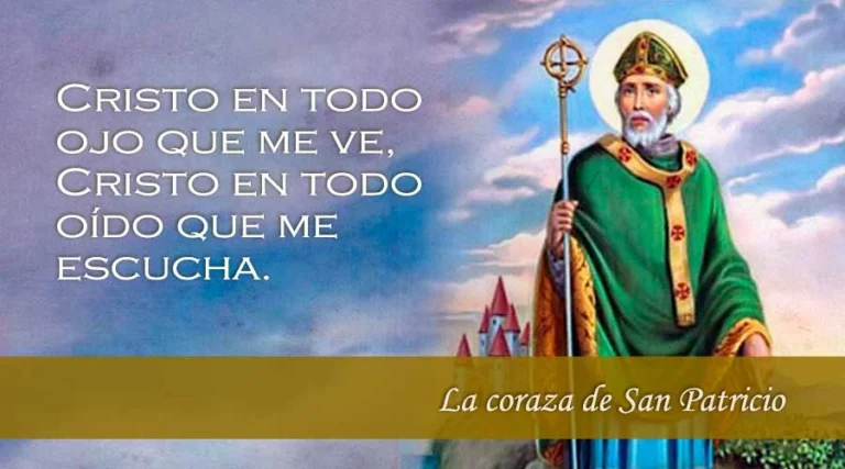 san patricio protegiendo a una persona