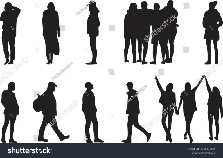 silueta humana sobre fondo arquitectonico