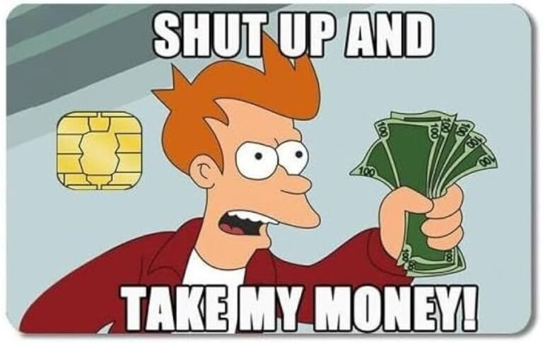 tarjeta de credito con memes divertidos