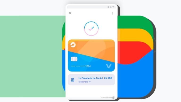 telefono movil con icono de google pay