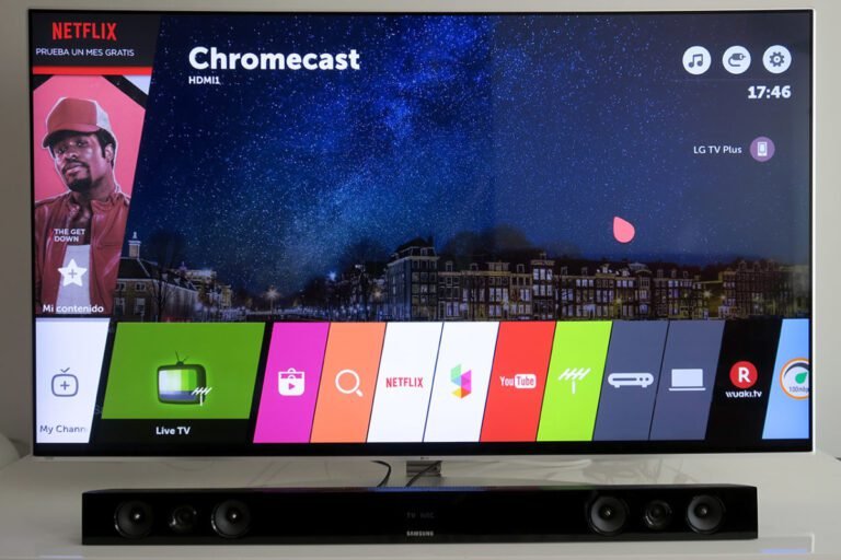 televisor con lista de canales claramente visible