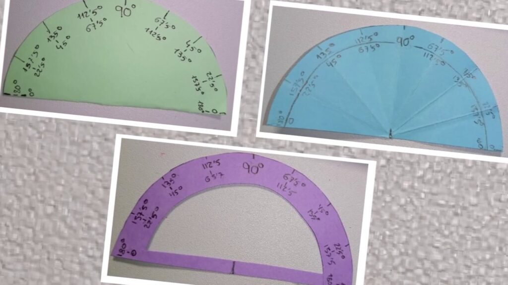 Cómo se mide un ángulo utilizando un transportador correctamente