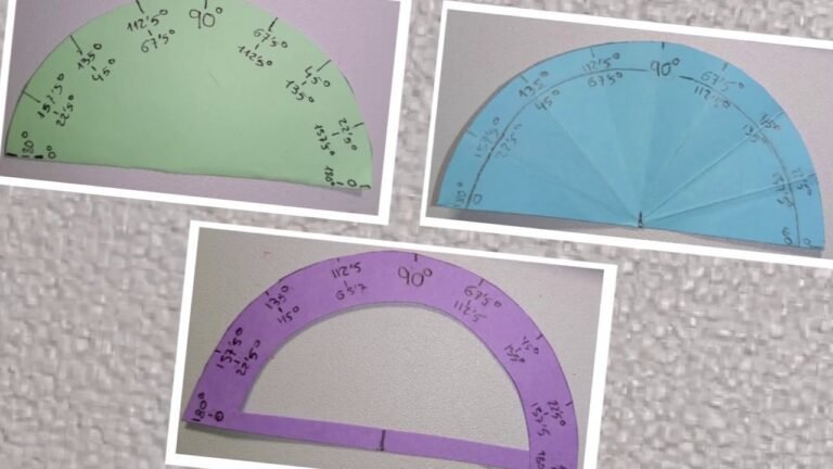 transportador midiendo un angulo en papel