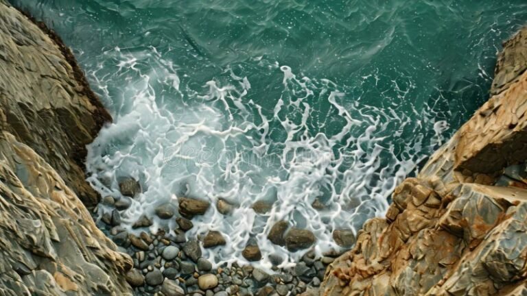 un oceano azul sereno y expansivo