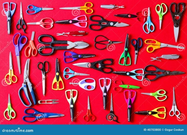 Qué productos ofrece el catálogo de La Tijera Mendoza 14 variadas tijeras de corte en exhibicion