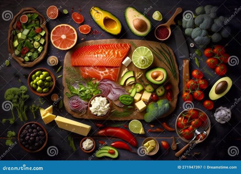 variedad de alimentos en una mesa