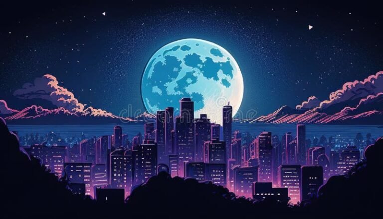 vista panoramica de una ciudad vibrante